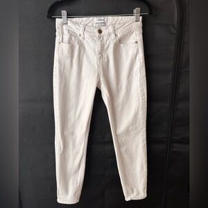 Pistola Cropped White Jeans